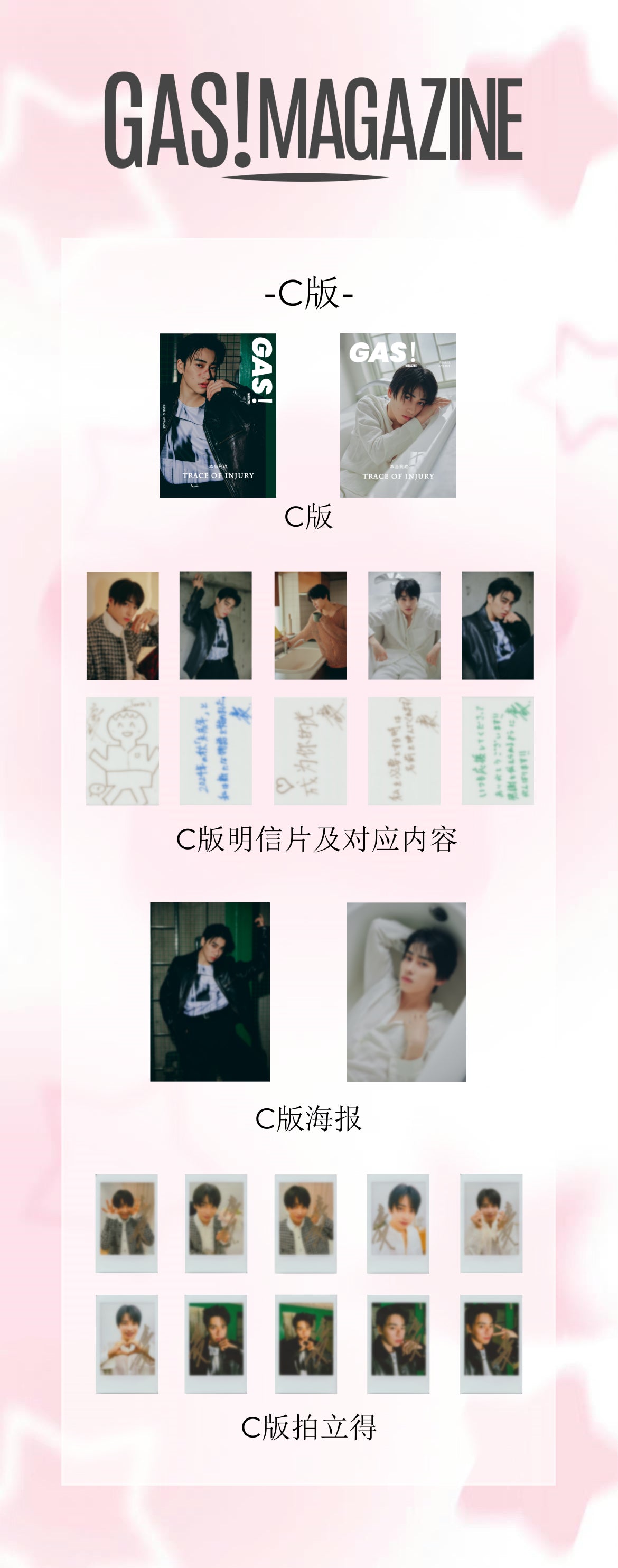 《GAS! MAGAZINE》 本岛纯政:Trace of Injury C版「官方授权」